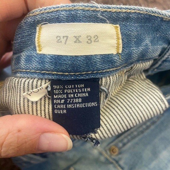 Madewell Skinny Skinny Blue Jeans Light Wash DIY RIPPED FLAWED 27 - Picture 6 of 7